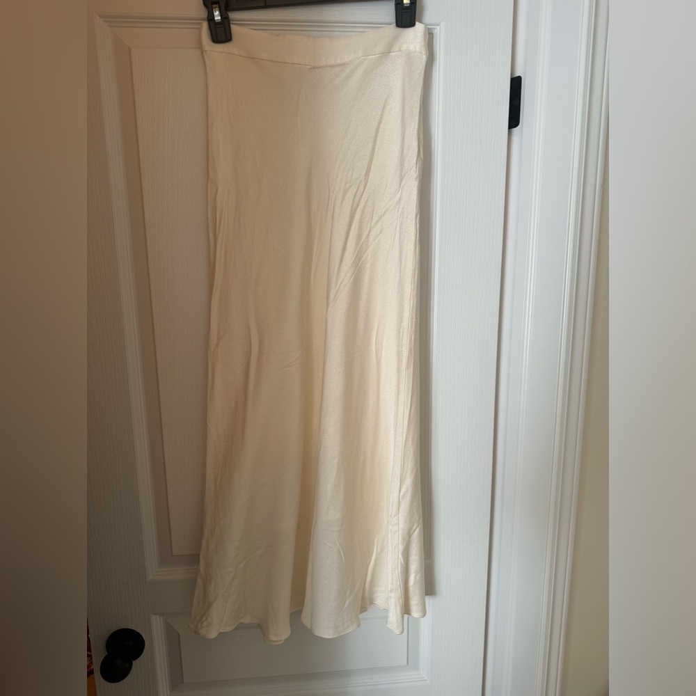 & other stories satin midi skirt